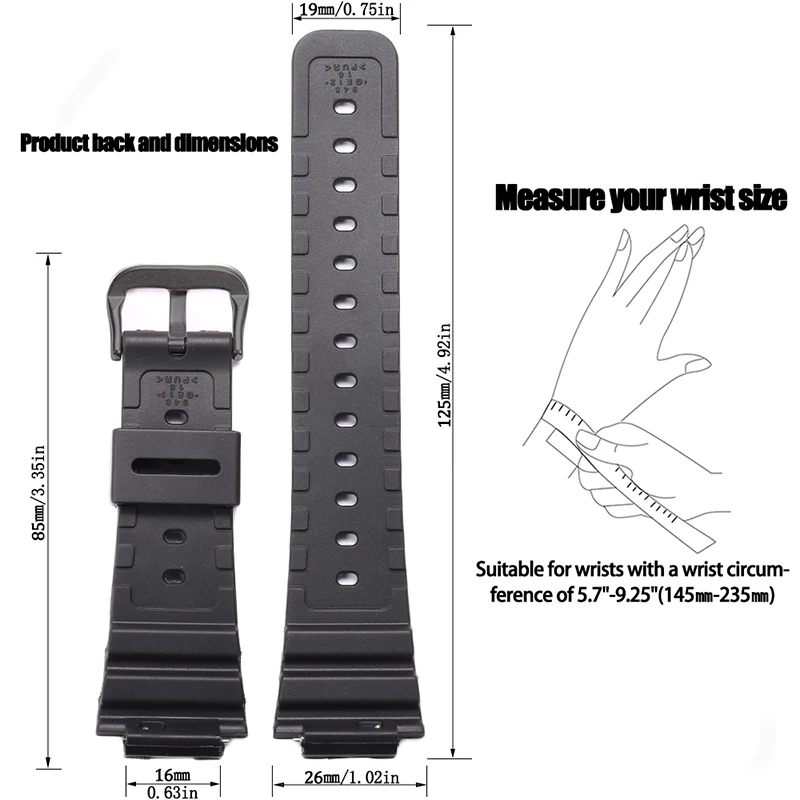 Rubber Strap Suitable For Casio  GA 2100 GA 2110 Men's Sports Waterproof Strap Watch Accessories Replacement Wristband