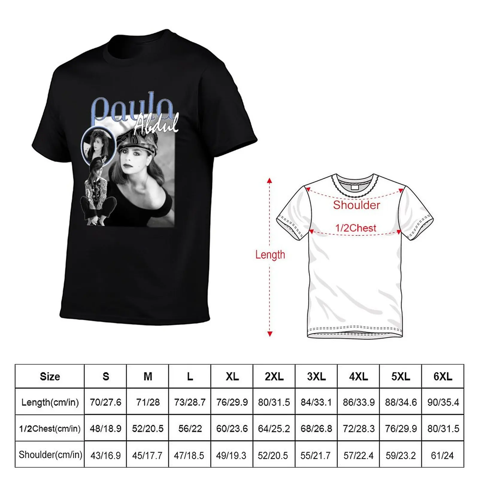 Paula Abdul T-Shirt cotton graphic tees quick drying street wear big and tall t shirts for men