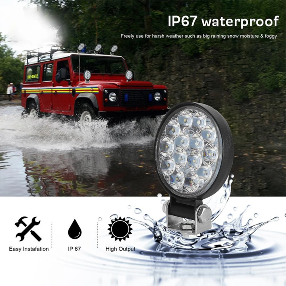 

Light Work Light Car Driving Fog Lamp Waterproof Work Light Bar 12v/24v 2500LM 42W For Car Truck ATV LED Light