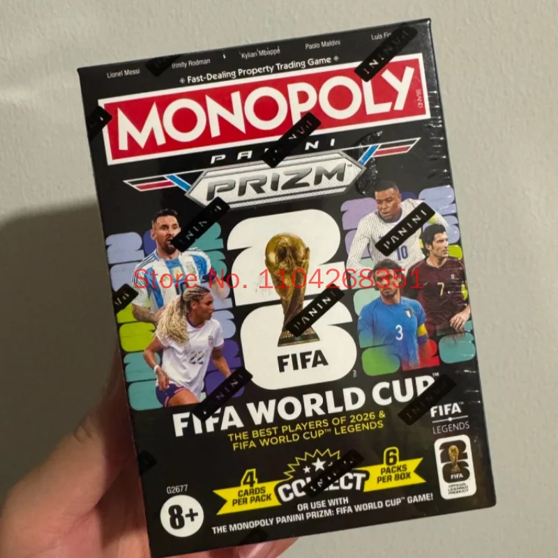 Panini 2026 Prizm Fifa World Cup Monopoly Soccer Trading Cards Blaster Box Collectible Football Star Cards Collection Toys Gifts