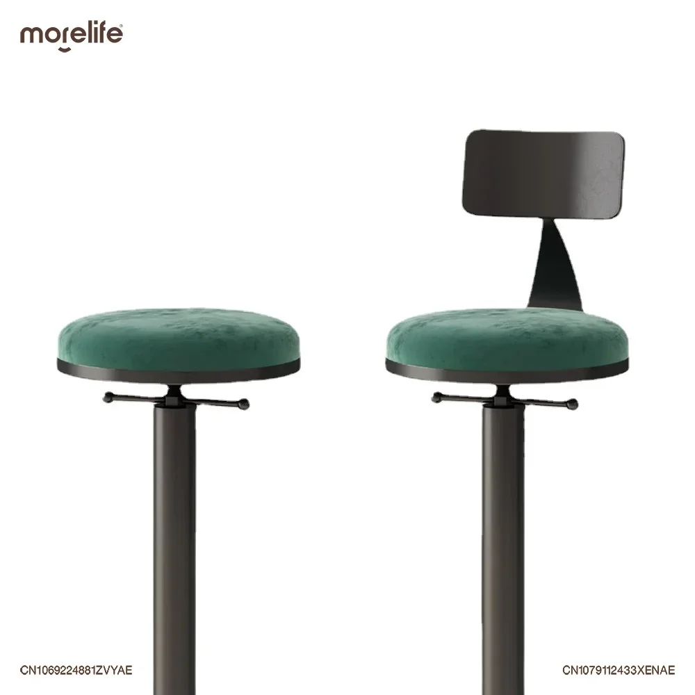Sillas de Bar nórdicas modernas y minimalistas para el hogar, silla giratoria de ligera elevación, taburete de mostrador para cafeterías comerciales de lujo, nuevo