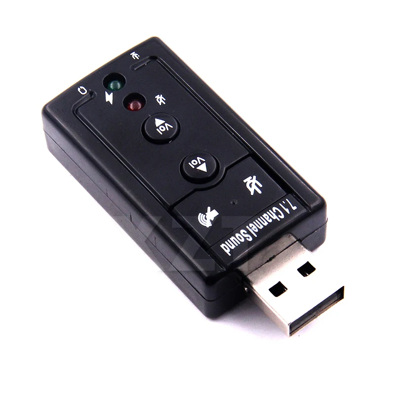 7.1 USB Stereo Audio Adapter Mini External Sound Card for Windows XP/2000/Vista/7 USB Audio Adapter for PC and Laptop