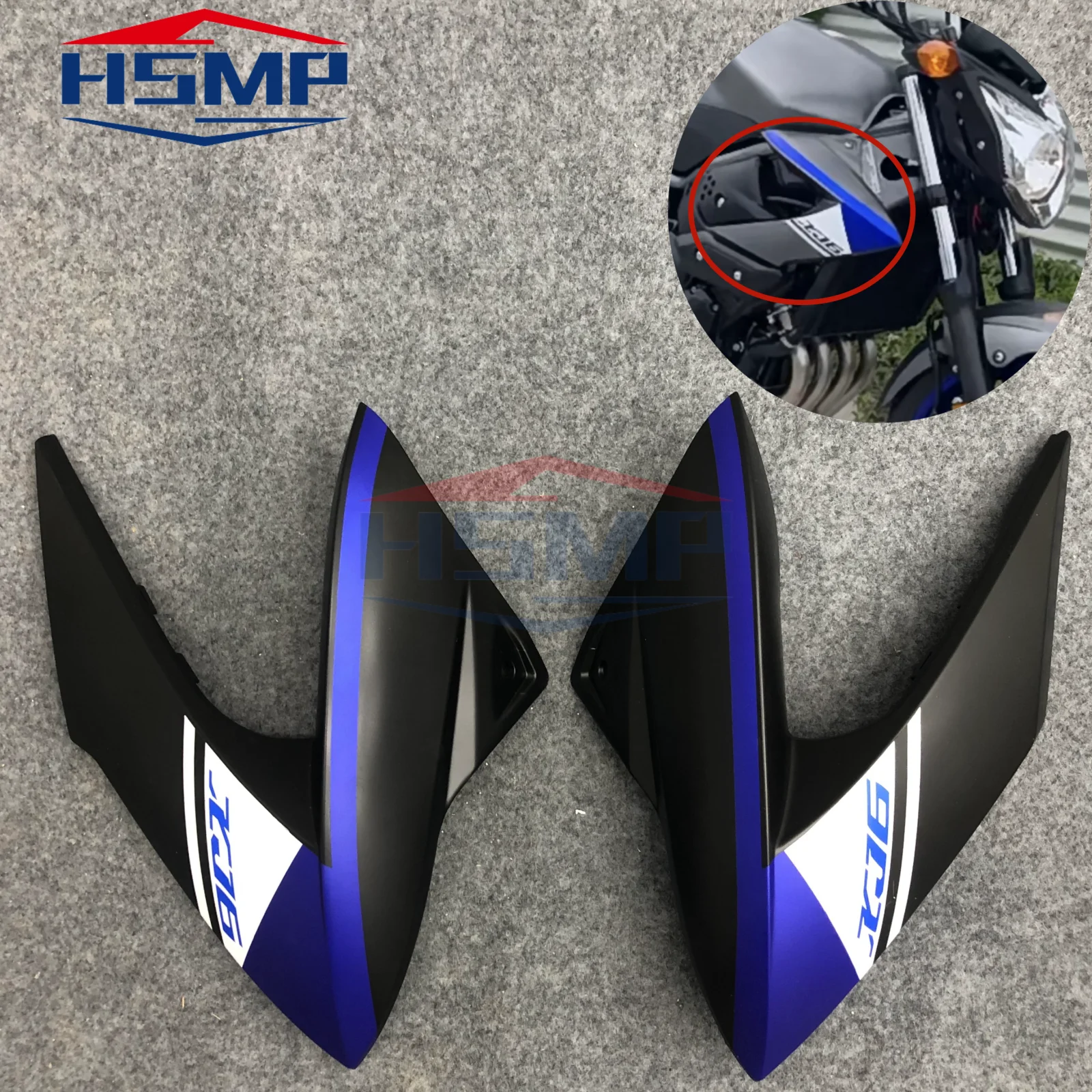 for Yamaha XJ6 xj6 2009 2010 2011 2012 motorcycle fuel tank side panel fairing ABS body decoration kit