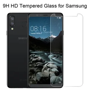 فيلم واقي شاشة زجاجي مقسى 9H لهاتف Samsung A7 2018 A750 A6 A8 Plus Galaxy A9 Star Lite Pro 2016 أفضل 8 مبيعا سامسونج A9 2016 الشاشة الأمامية - No3