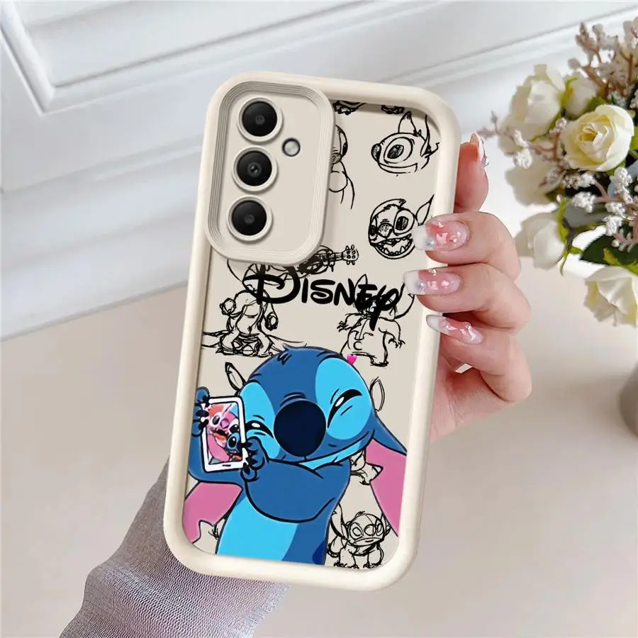 Cartoon Stitch Cool Phone Case for Samsung Galaxy A72 5G A73 A71A52s A54 A53 A52 A55 A35 A25 A15 A51 Soft Cover