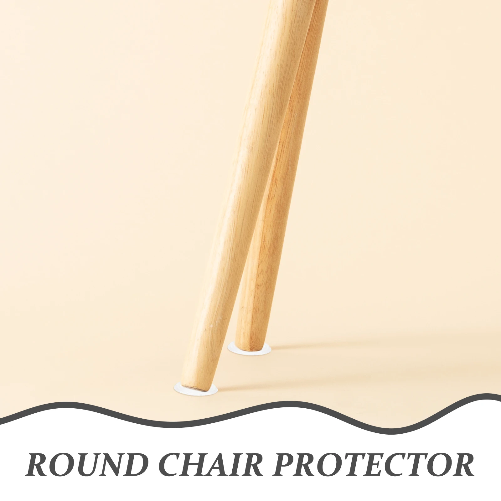 

100 Pcs Furniture Feet Protectors Non-slip PVC Gaskets 18mm x 100 Transparent Chair Leg Pads Round Replaceable Cups