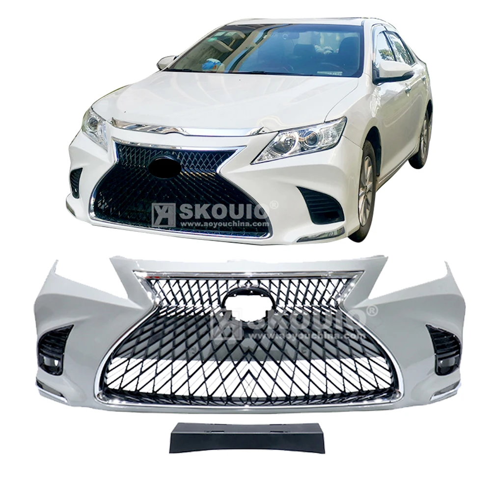 

SKOUIO-V2 ODM Car Body Kit Car Accessories Modified Front Bumper Front Upgrade Bumper Grille For Toyota Camry 2012 2013 2014