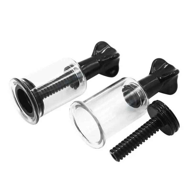 2Pcs Breast Nipple Sucker Clitoris Suction Bdsm Game Nipple Massager Vacuum Pump Flirting Sex Toys for Women Man nipple toys