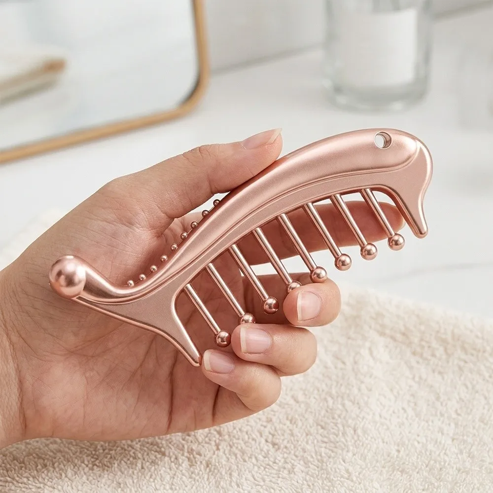 Portable Manual Head Massager Alloy Upgrade Version Gua Sha Facial Tool Deep Relaxation Trigger Point Massager Tool Neck Massage