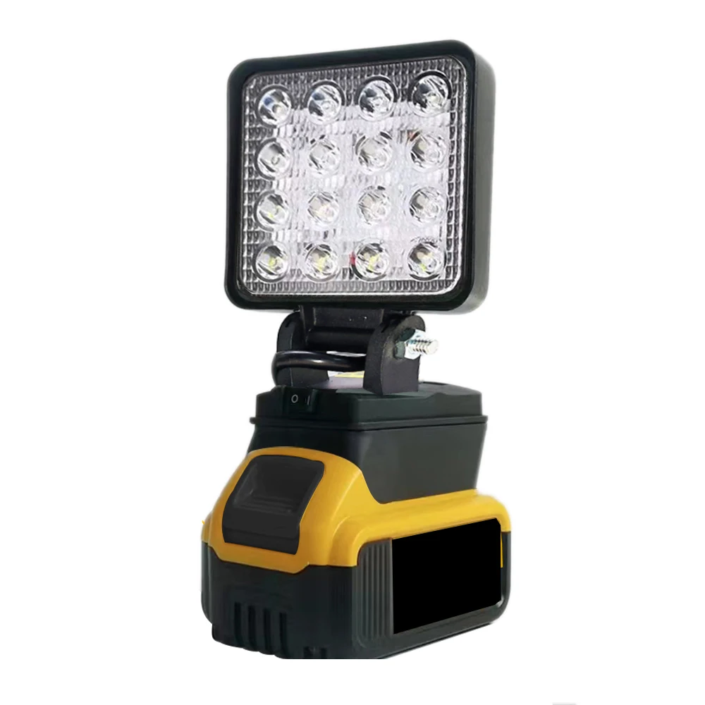 Led Light For Dewalt 18V Battery 4In Portable Spotlights Cordless Outdoor Work Fishing Handheld Emergency Tool Light