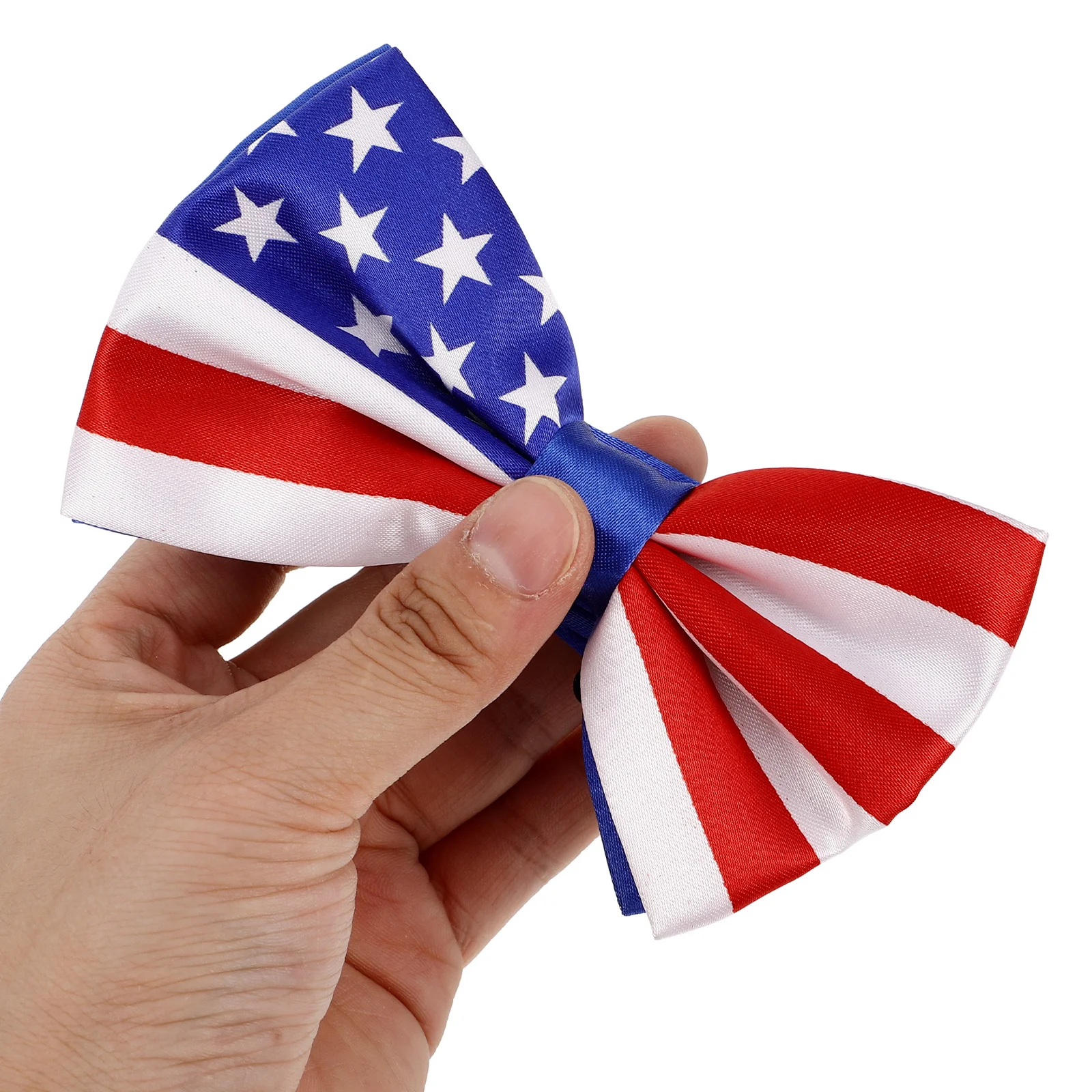 1Set Us العلم ربطة القوس فيونكة حزام كليب دائم طويل الأمد يوم الاستقلال زي حفلة اكسسوارات هدية اختيار لوازم الحفلات