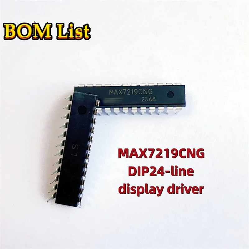 MAX7219 MAX7219CNG-controller Serial-interface 8-cijferige LED-displaystuurprogramma