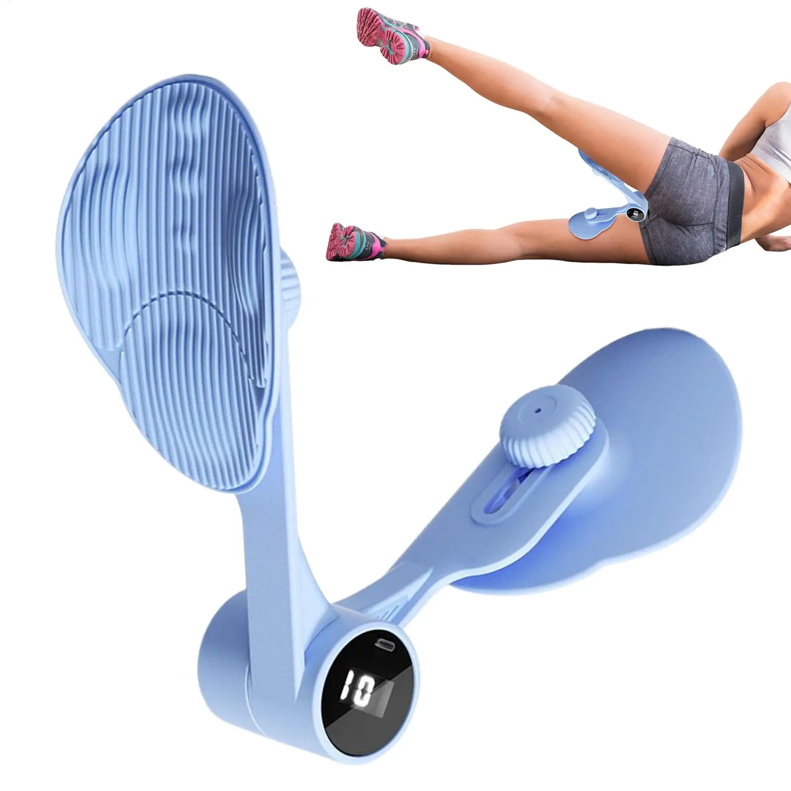 

Тренажер для тазового дна, женское оборудование для тренировки бедер, ног, тренажер для бедер со счетчиком для мужчин и женщин, силовая тренировка на открытом воздухе