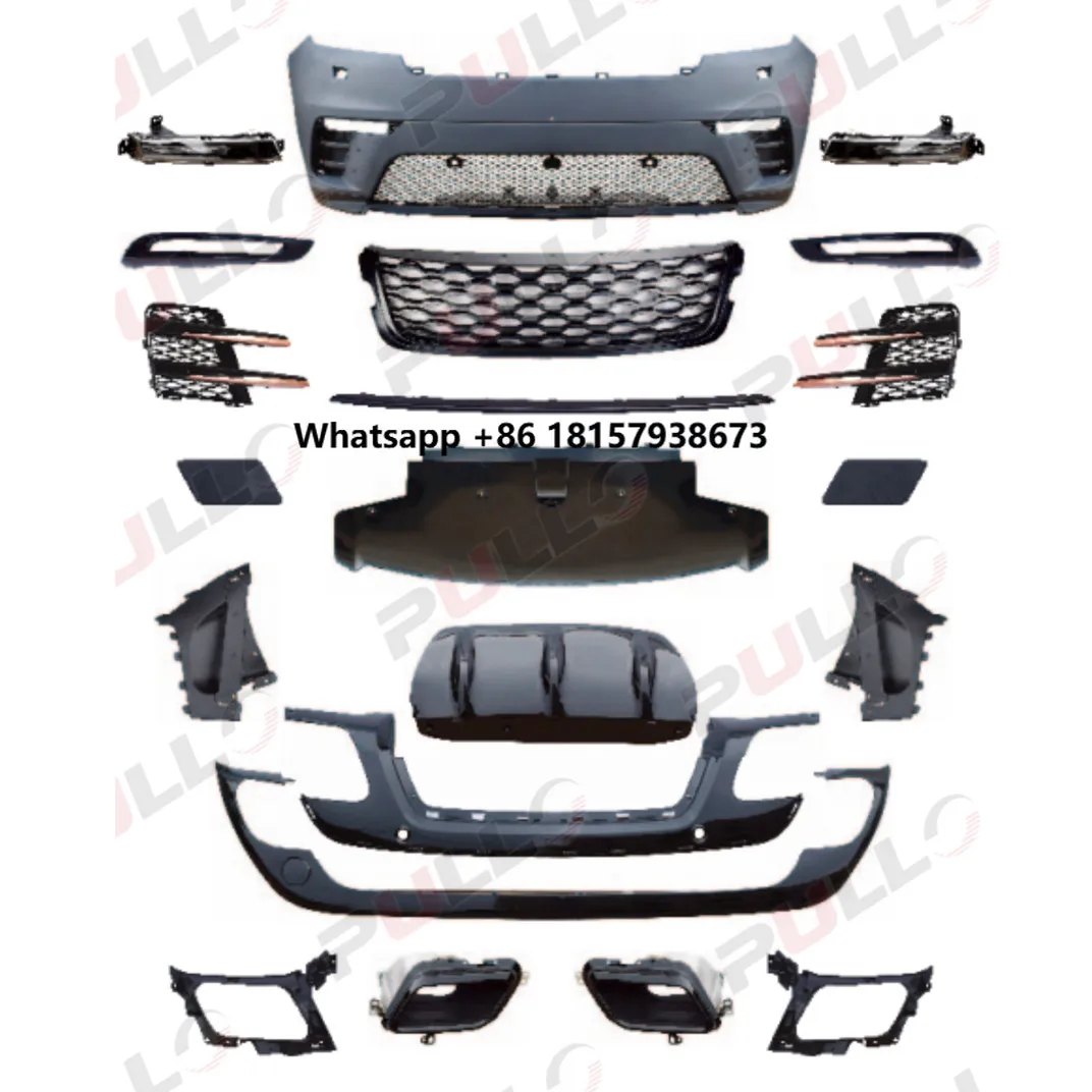 

Комплект кузова автомобиля для Range Rover Velar 2017-2021, версия от низкого до высоты, включает в сборе переднего и заднего бампера с решеткой, хвостовое горло