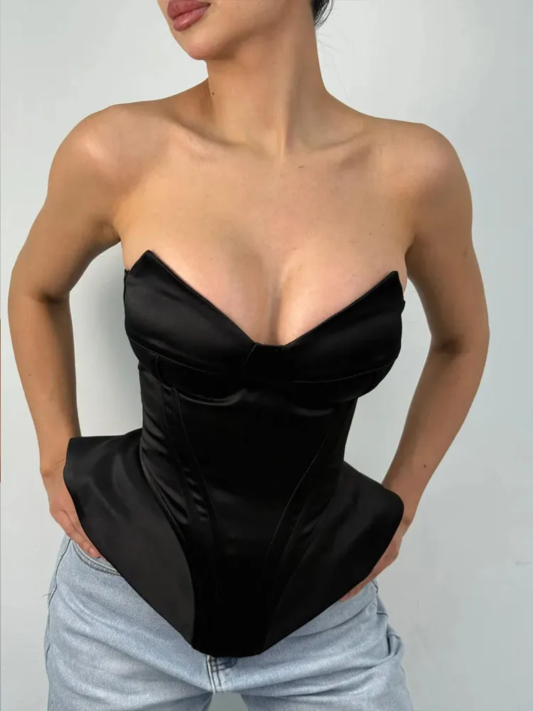 BKQU Sexy Fishbone Strapless C - Corset Waist Cinch recension och pris