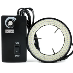 Adjustable 168 LED Ring Light Illuminator Lamp For Industry Stereo Trinocular Microscope Video Camera Lens Magnifier 110V 220V