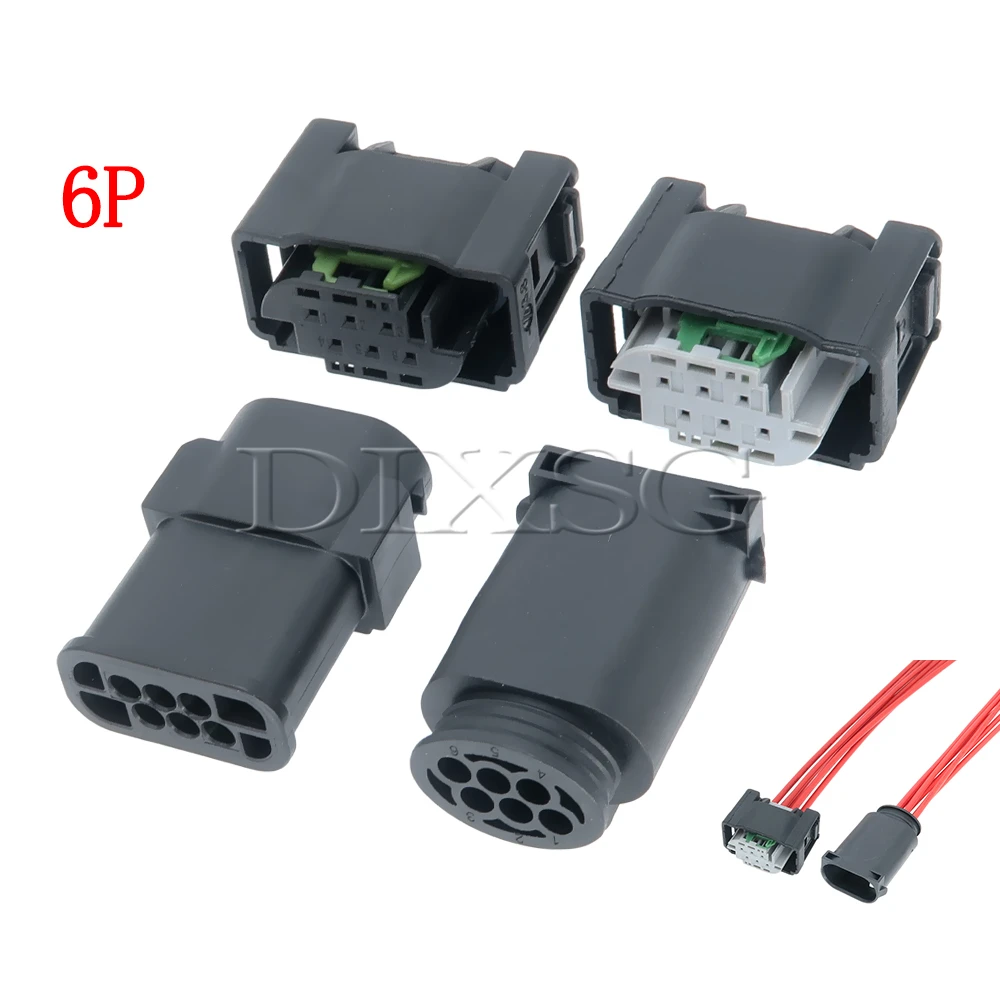 1 Set 6 Pin 1-967616-1 1-967587-3 Car Height Adjustment Throttle Waterproof Plug 2-967616-1 1-967678-1 Auto Accessories
