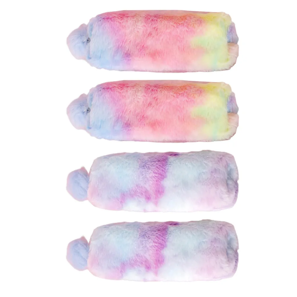 

4Pcs Gradient Color Pencil Case Soft School Supplies Organizer Zipper Bag Cute Stationery Storage for Teens Women