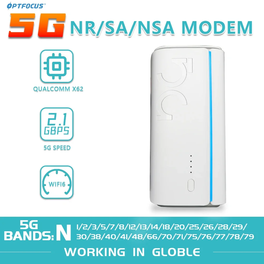 5G NR SA NSA Router With SIM Card Modem 1800M WIFI6 LTE Card Repetidor Wifi 5G CPE Wi fi Route Mobile Wifi Router