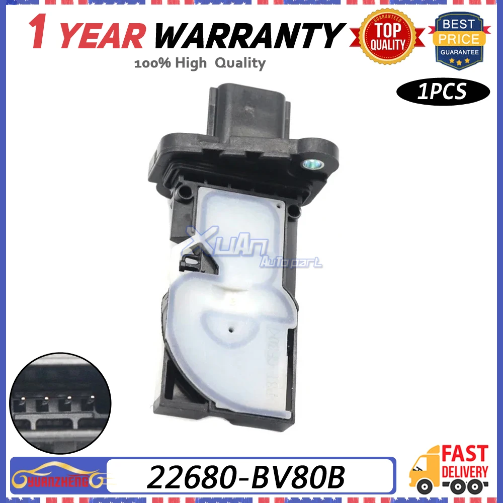 

Car 22680-BV80B MAF MASS AIR FLOW METER SENSOR for Nissan Altima Juke Kicks 1.6 Maxima 3.5 Sentra Rogue Pathfinder Versa