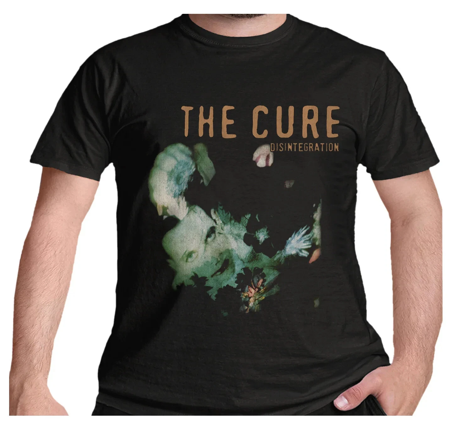 The Cure Band Disintegration Theme Black Classic Rock Band T-shirt Retro T-shirt Concert and Daily Wear