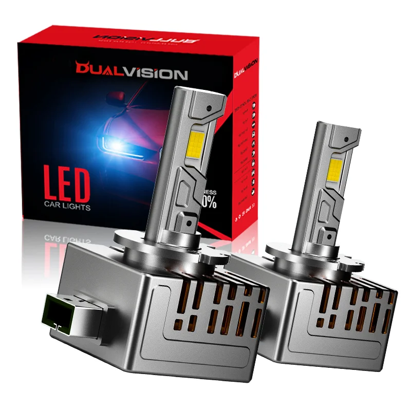 Bombillas LED para Faros Delanteros de Coche Serie D D1S D3S D2R D2S D4R D4S D1R D3R, Luces Turbo 6000K 70W, Lámpara Automotriz Plug&Play, Kit de Conversión HID