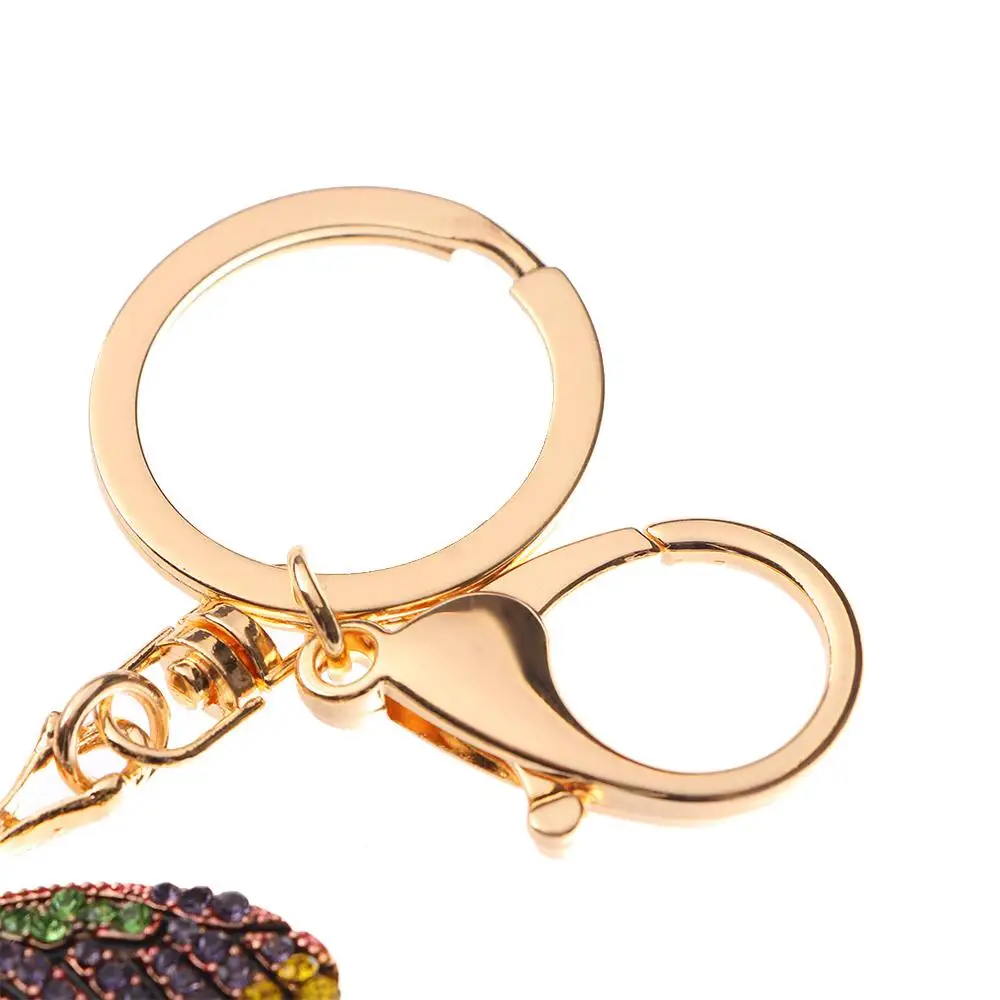 

1 pcs Fashion Rhinestone Crystal For Women Glittering Bag Charm Pendant Car Key Ring Bag Accessories KeyChain