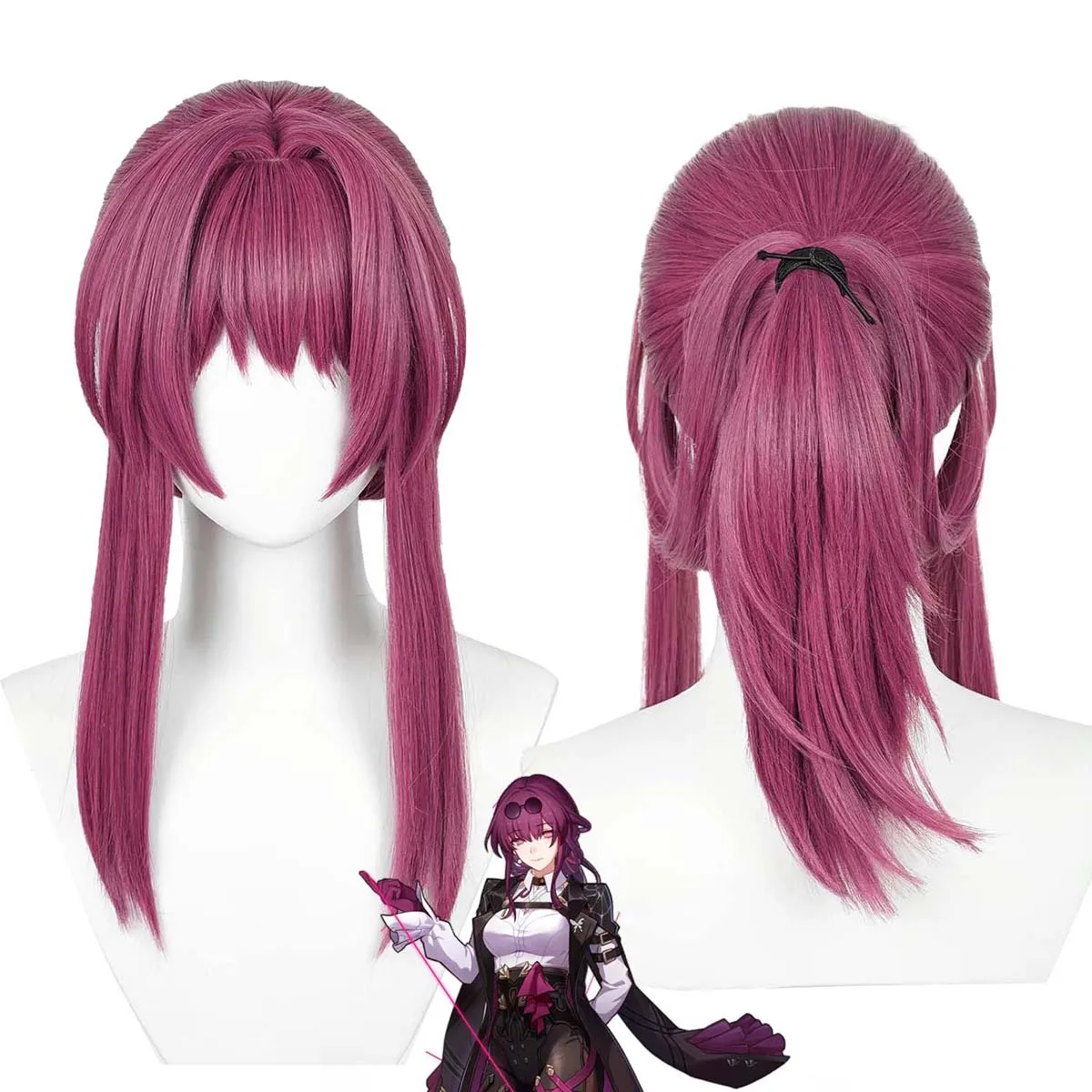 Halloween Party Game Honkai Star Rail Character Cosplay Kafka Long Ponytail Wig