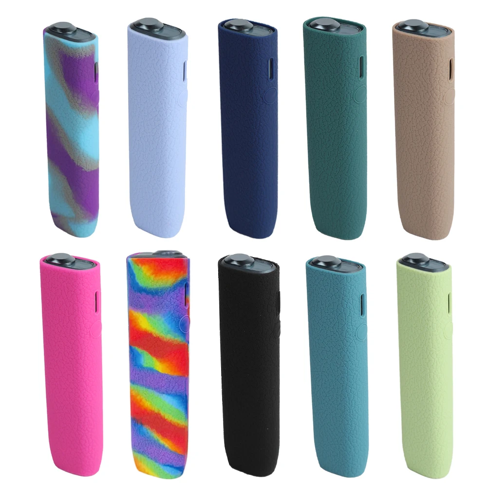 New Design 10 Colors Litchee Pattern Silicone Material Cover for IQOS ILUMA I One Case for Iluma One Protection Sleeve