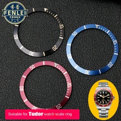 Watch accessories For Tudor Byfjord PELAGES series watch ring mouth indication scale ring black blue aluminum ring Bezel Insert