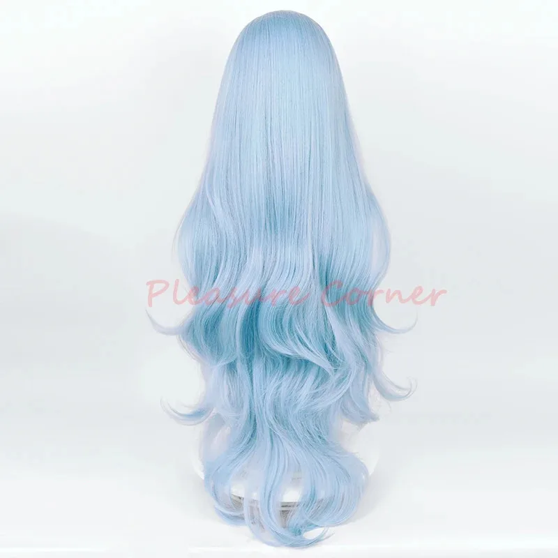 Nueva peluca de Cosplay Rei Ayanami EVA, peluca larga azul para mujer, pelucas de Cosplay de Anime EVA, peluca sintética preestilizada resistente al calor