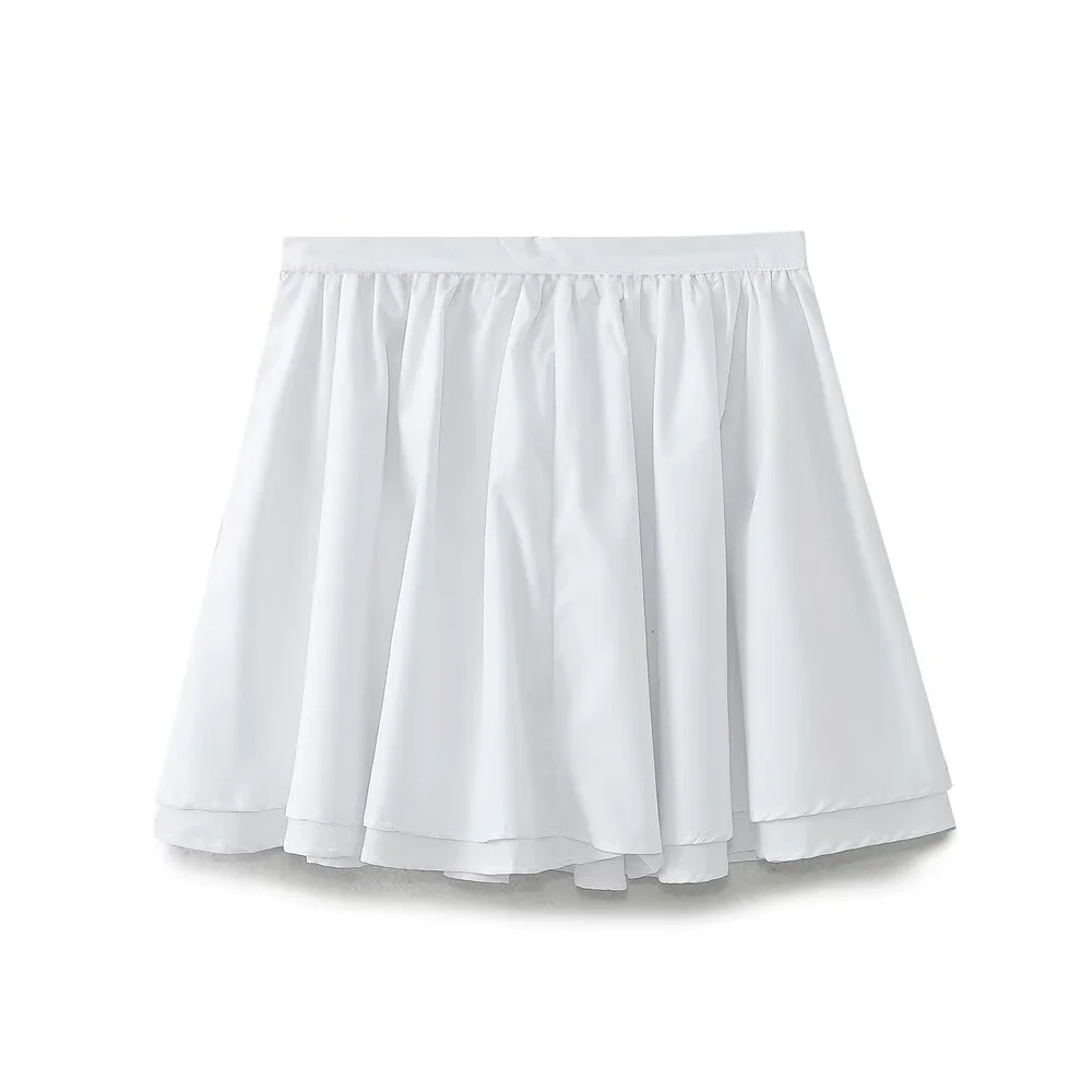 

Юбка с высокой талией, повседневная однотонная женская юбка в стиле ретро, Новое поступление, юбка трапециевидной формы, весенняя коллекция