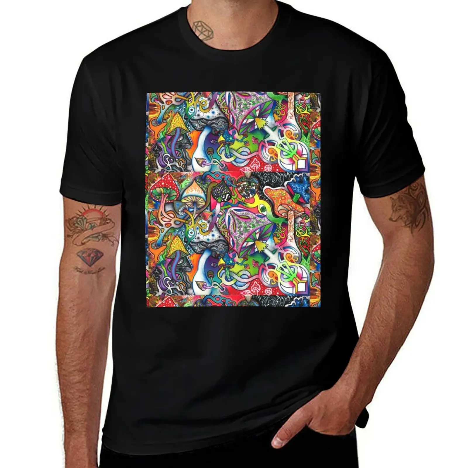 

mycelium network T-Shirt man t shirt luxury man t shirts high quality luxury brand t shirts for man slim fit T-shirt