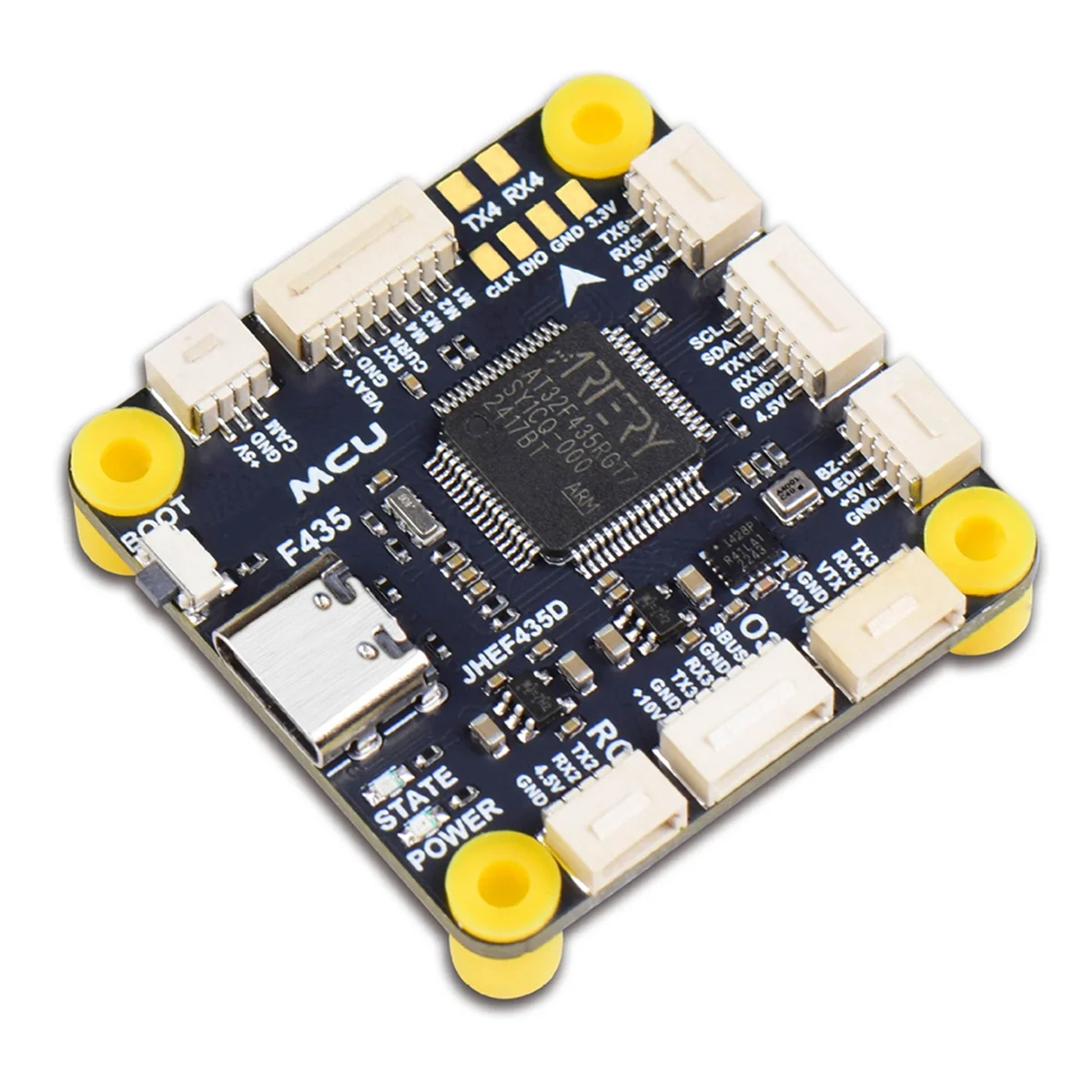 For JHEMCU AT32 F435 Flight Controller GF30 F435 for FPV Racing Drone Flight Controller TQ