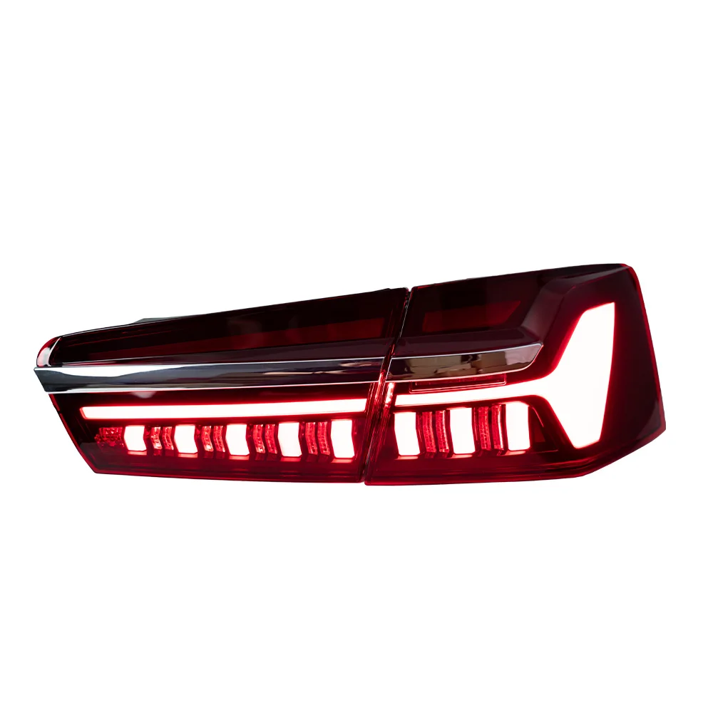 

AKD Car Styling for 15 A6 C7 A6L C8 Style Tail Lights With Sequential Turn Signal Animation Brake Parking Lighthouse Facelift