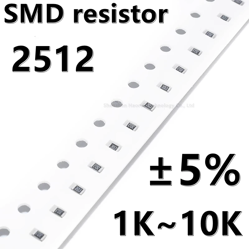 (20szt) 2512 5% rezystor SMD 1 1.2 1.3 1.5 1.6 1.8 2 2.2 2.4 2.7 3 3.3 3.6 3.9 K 4.3K 4.7K 5.1K 5.6K 6.2K 6.8K 7.5K 8.2K 9.1K