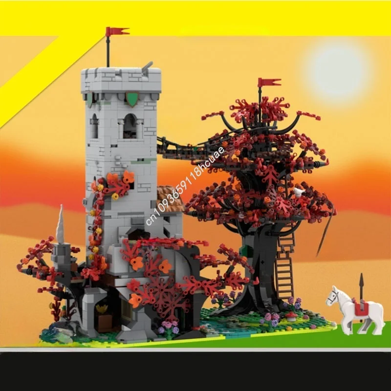 2046개 MOC 포레스트맨 S 크로싱 캐슬 포레스트맨 모델 블록 크리스마스 선물 조립 장난감 창의적 아이디어 브릭 키즈