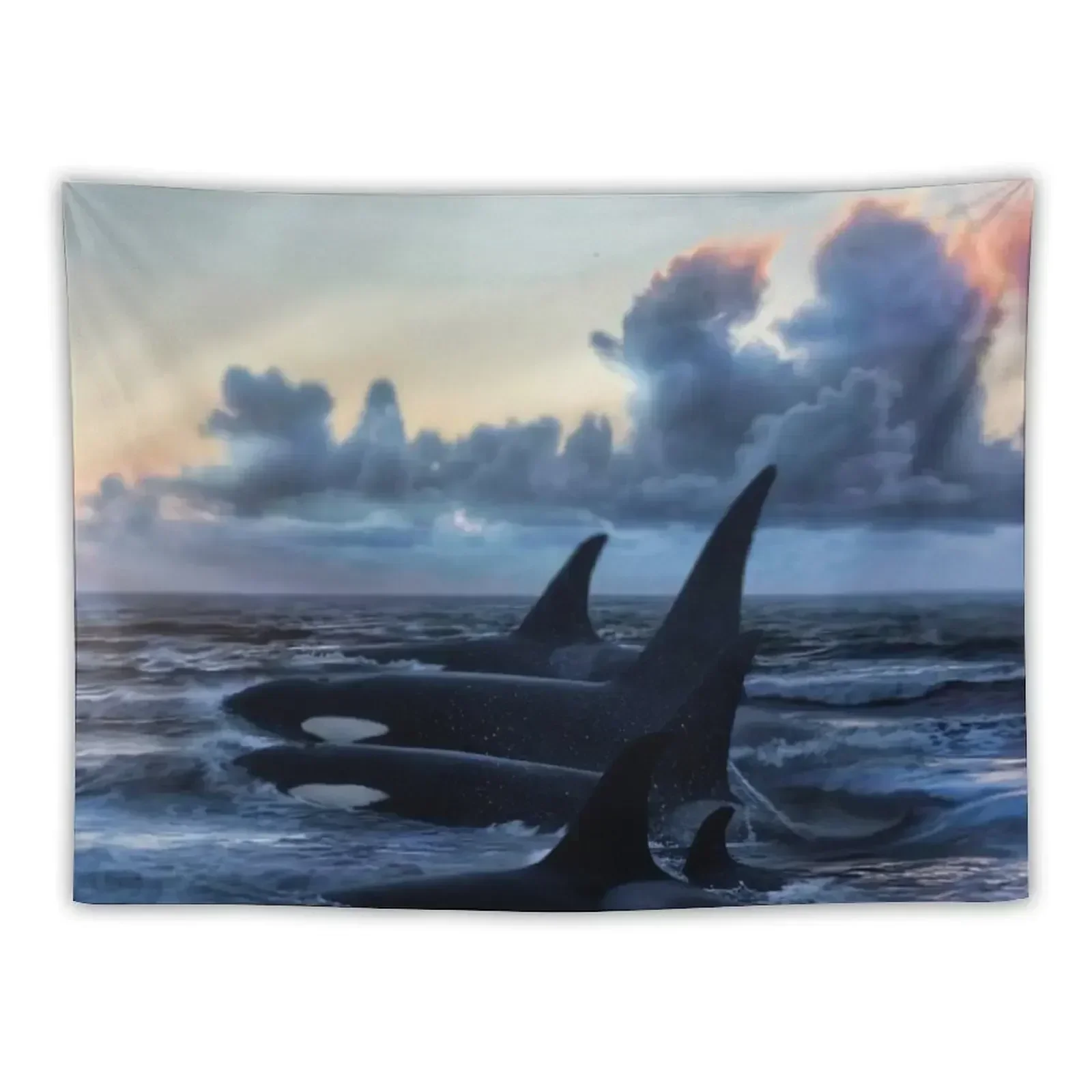 

Orca Sunrise Tapestry Decoration Aesthetic Decor Home Home Decoration Accessories Bed Room Decoration Tapestry