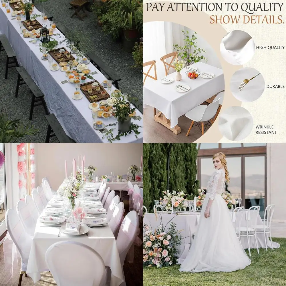 10-Pack White Recta…