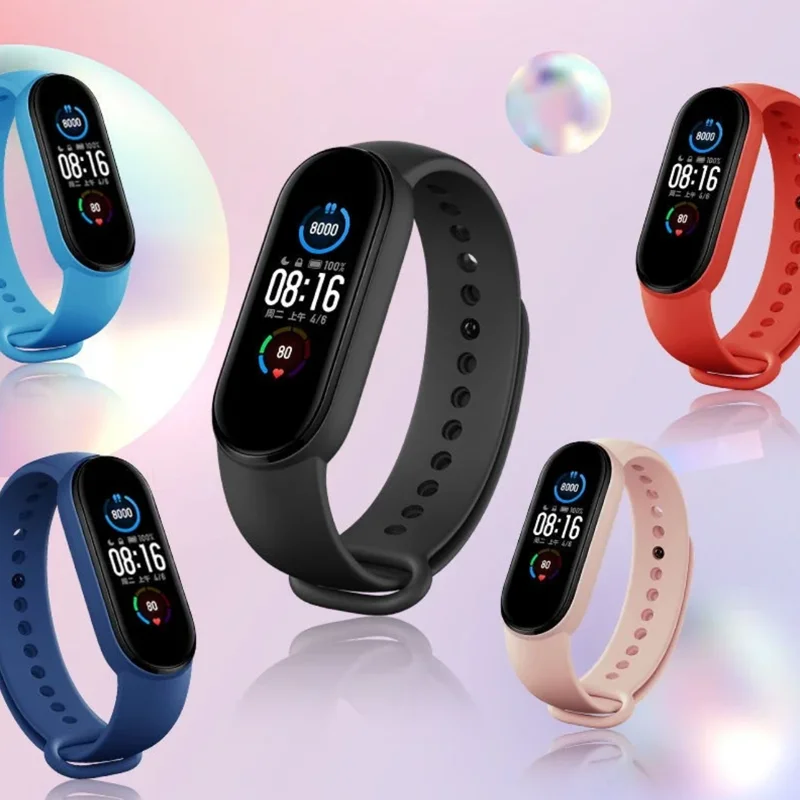 

Ремешок для часов Mi Band 7, 6, 4, 5, 3, браслет Xiaomi Mi Band, силиконовый спортивный сменный браслет, аксессуары для умных часов