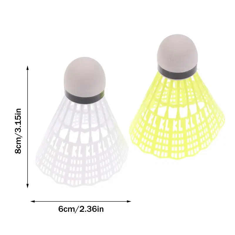 

6Pcs/Paper Tube Nylon Plastic Badminton Shuttlecock For Practice Portable Shuttlecocks Sport Training Kids Entertainment