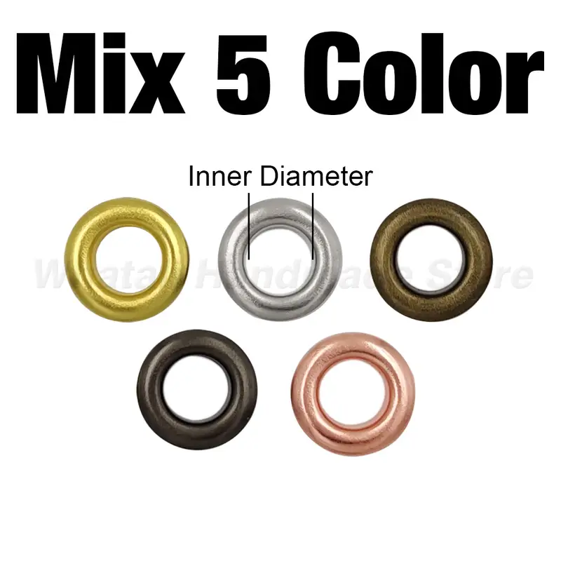 100 Sets 4mm Metal Eyelets Grommet Ring With Washer Multicolor For Scrapbooking Shoes Belt Cap Bag Tags Clothes DIY Leathercraft - Image 22