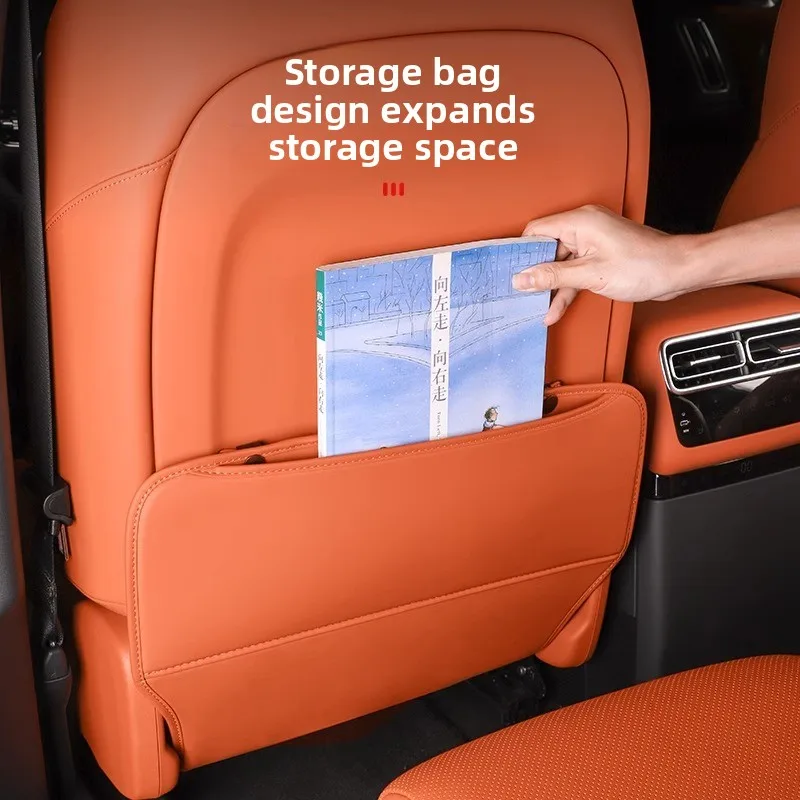 2Pcs for Li Auto L6 L7 L8 2024-2025 Car Kick Mat Second Row Seat Kick Pad - Upgraded and Thickened Interior Modify Accessories