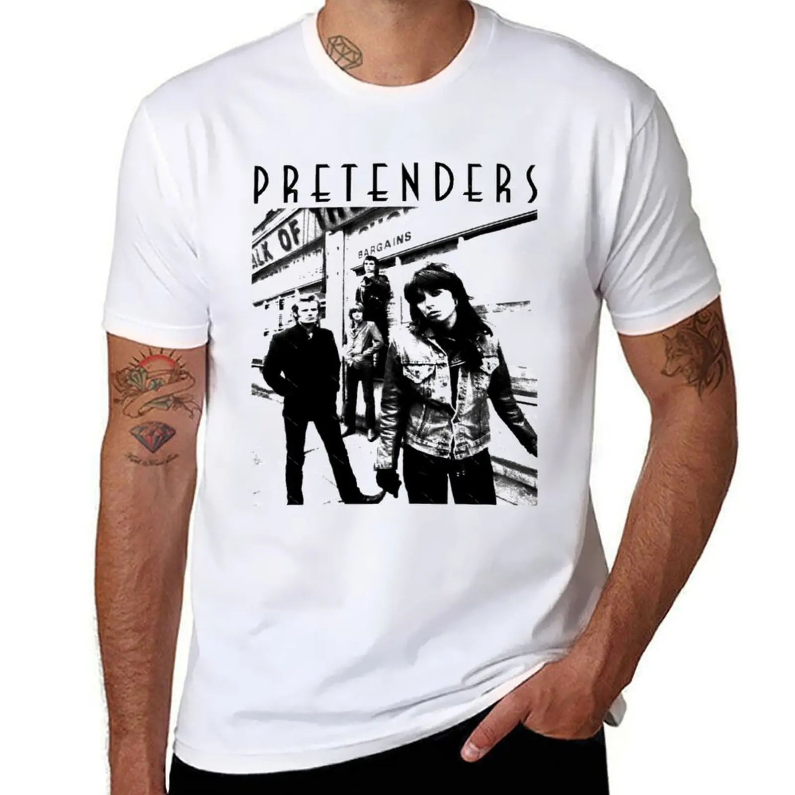 

Роскошные мужские рубашки с рубашками Pretenders t Prints, футболка высокого качества для рубашек, мужские рубашки в стиле рок-мужчин