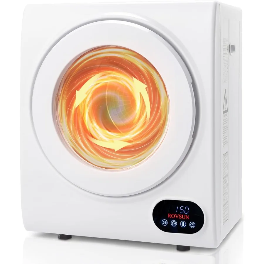 

Portable Clothes Dryer Front Load Electric Dryers Machine with Compact Design and Stainless Steel Tub Ideal for Home Apartment