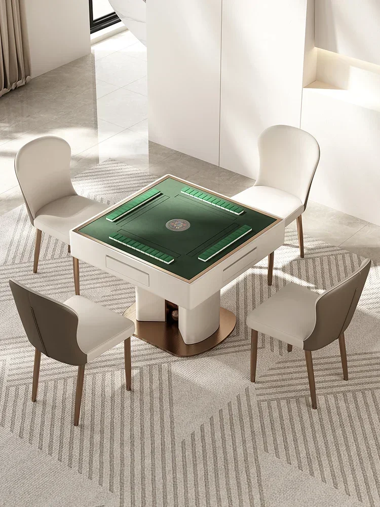 

Aesthetic Mahjong table, rock table, modern simple dual-purpose dining room, household integrated automatic electric.
