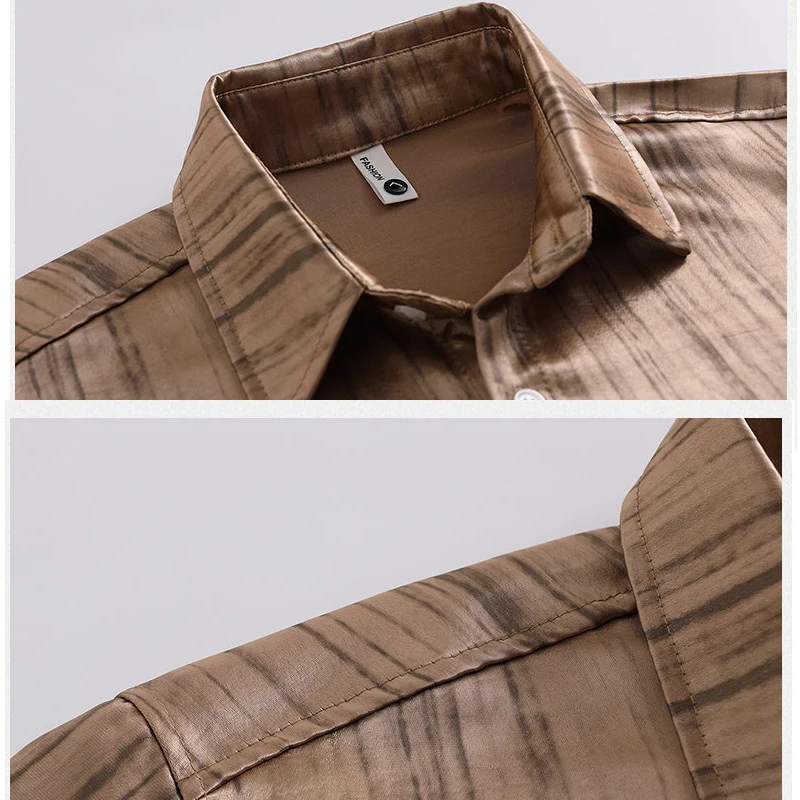 Fashion Shirt Men's Streetwear Blouse Mens Clothing Spring Autumn Winter Streetdress Popular Casual Elegant Hombre Male Shirt