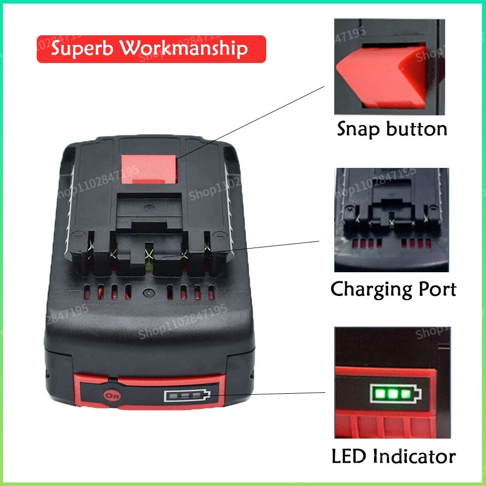 BOSCH 18V Original Lithium Battery BOSCH Battery Pack 6.0AH Original Tool Rechargeable Battery 5.0AH 4.0AH 3.0AH