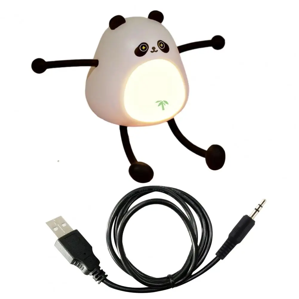 

Cute Pet Shape Night Light Adorable Pink Pig Design Rechargeable Led Night Light with Phone Holder Cute Cartoon Panda Charging