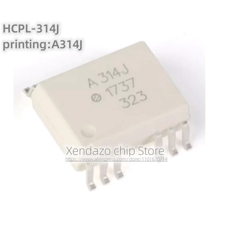 10pcs/lot HCPL-314J-500E HCPL-314J printing A314J SOP-12 package Original genuine Optocoupler chip